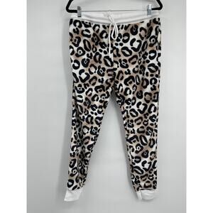 Secret Treasures Womens Fuzzy Animal Print Sleepwear Pajama Pants NEW Large